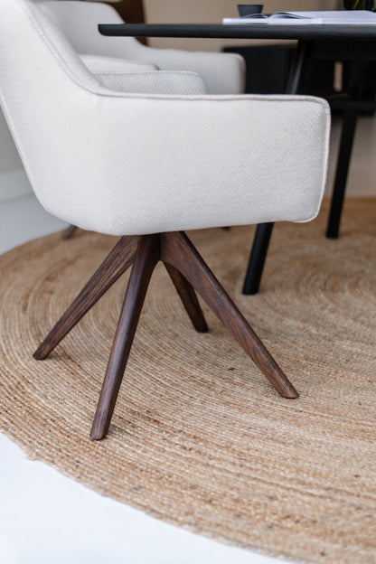Jesper Home Hofu Checkers Charm Eetkamerstoel - Revolve Oak Walnut - KwaliteitWonen.nl