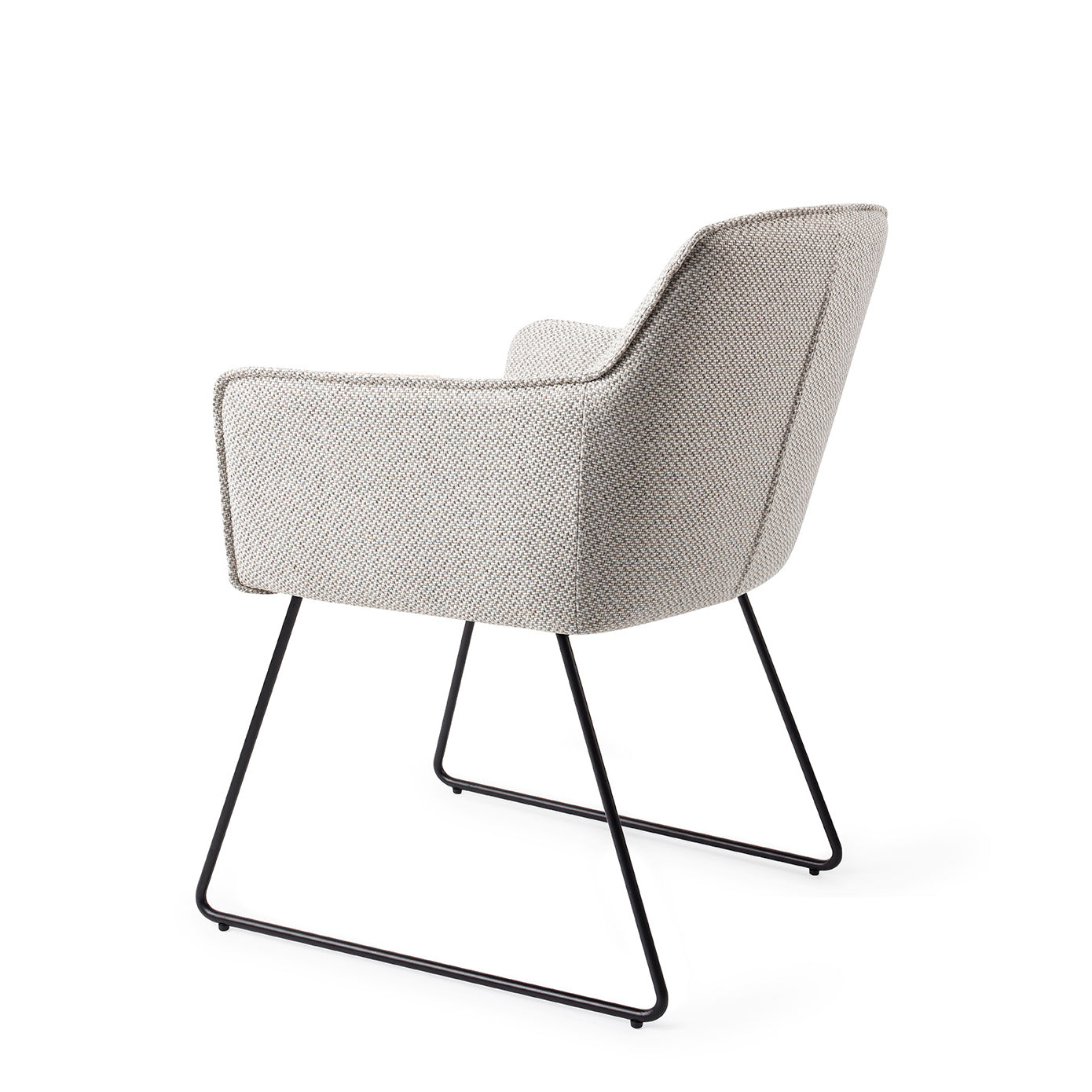Jesper Home Hofu Checkers Charm Eetkamerstoel - Slide Black - KwaliteitWonen.nl