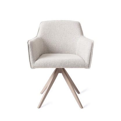 Jesper Home Hofu Checkers Charm Eetkamerstoel - Turn Beige - KwaliteitWonen.nl