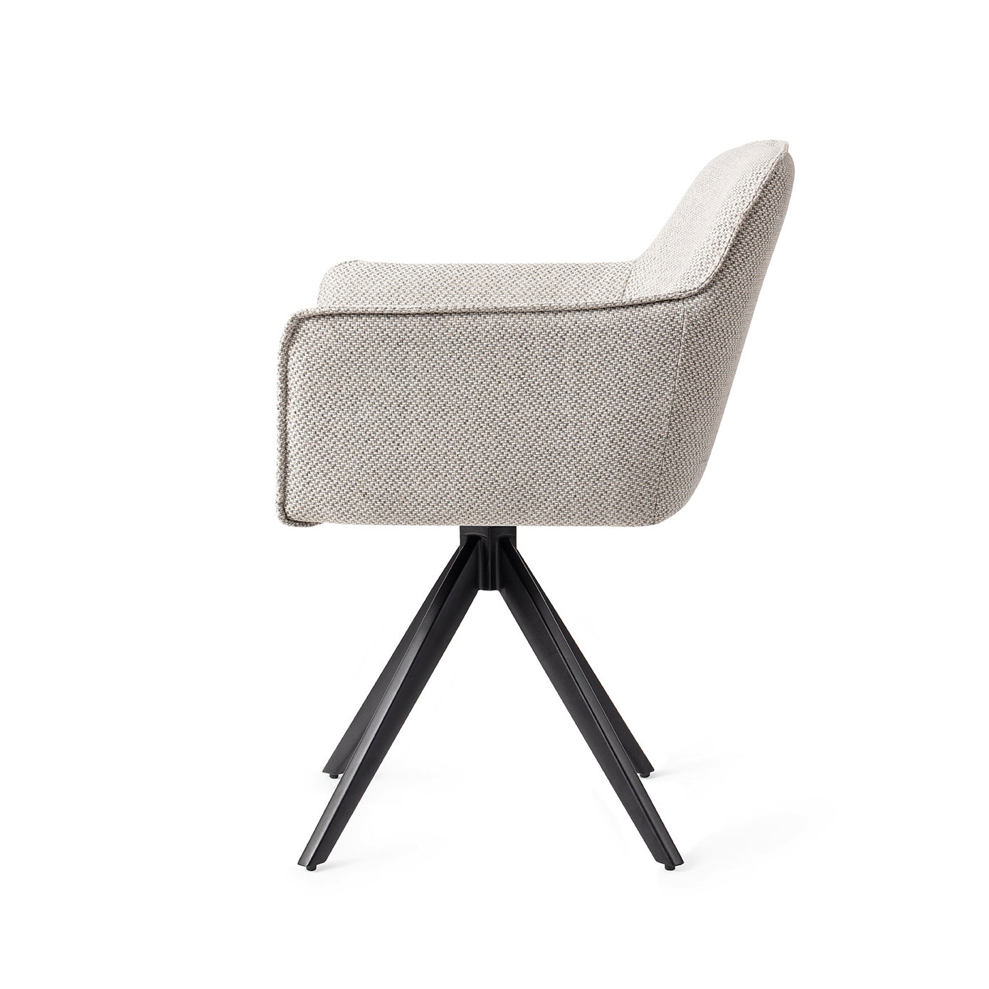 Jesper Home Hofu Checkers Charm Eetkamerstoel - Turn Black - KwaliteitWonen.nl