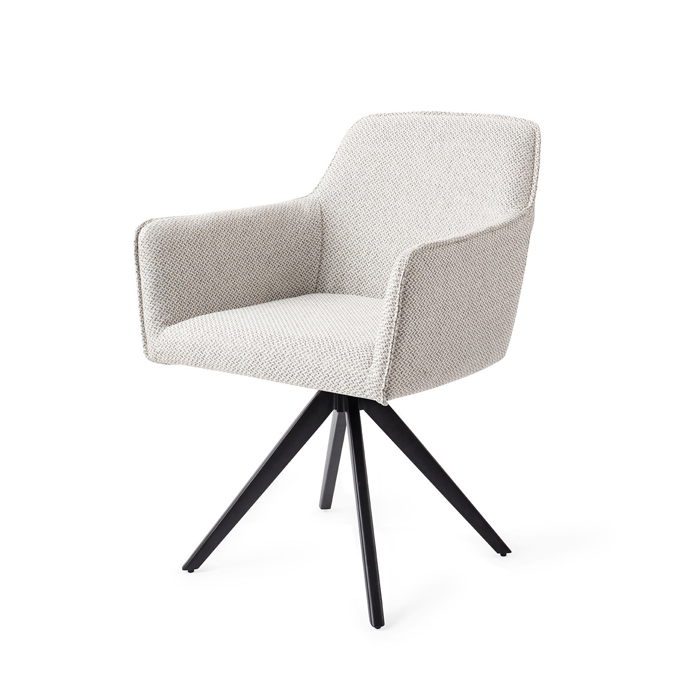 Jesper Home Hofu Checkers Charm Eetkamerstoel - Turn Black - KwaliteitWonen.nl