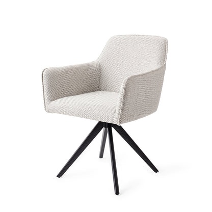 Jesper Home Hofu Checkers Charm Eetkamerstoel - Turn Black - KwaliteitWonen.nl