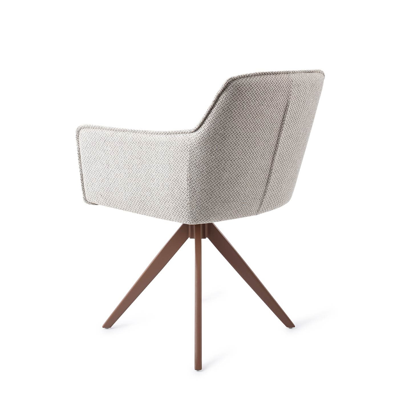Jesper Home Hofu Checkers Charm Eetkamerstoel - Turn Brown - KwaliteitWonen.nl