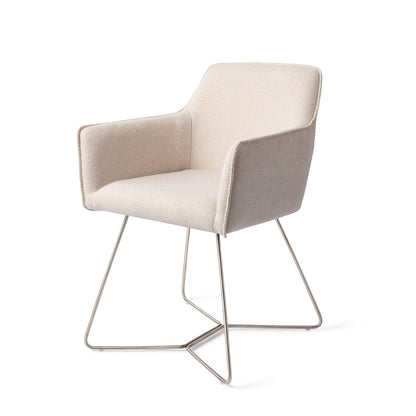 Jesper Home Hofu Enoki Eetkamerstoel - Beehive Steel - KwaliteitWonen.nl