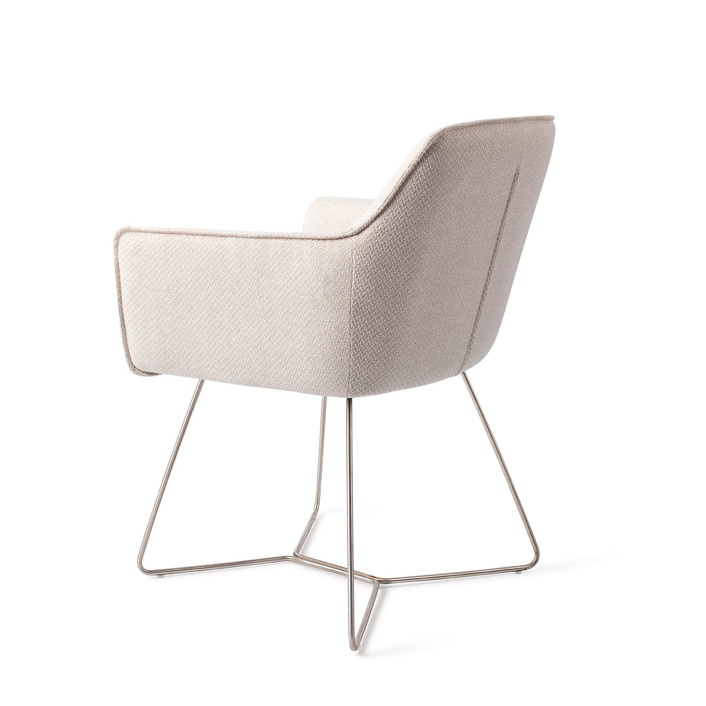 Jesper Home Hofu Enoki Eetkamerstoel - Beehive Steel - KwaliteitWonen.nl