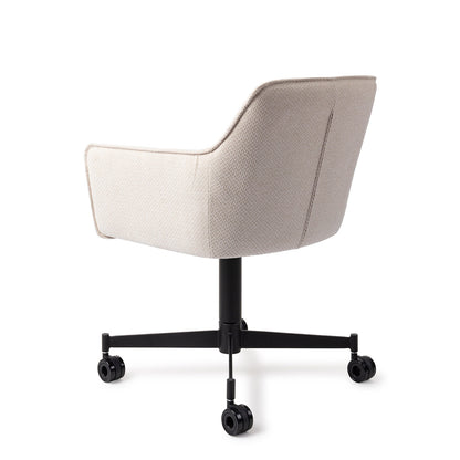 Jesper Home Hofu Enoki Eetkamerstoel - Caster Black - KwaliteitWonen.nl