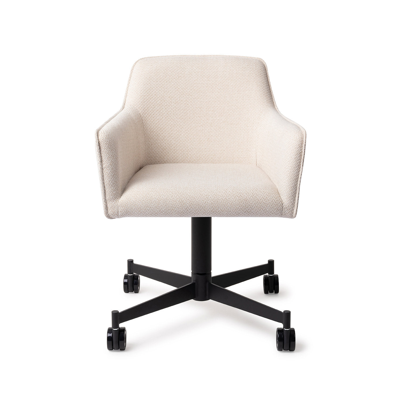 Jesper Home Hofu Enoki Eetkamerstoel - Caster Black - KwaliteitWonen.nl