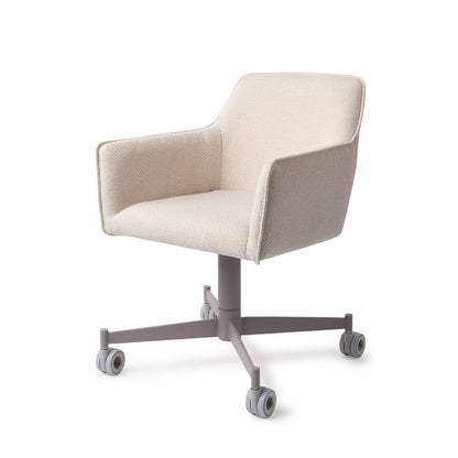 Jesper Home Hofu Enoki Eetkamerstoel - Caster Grey - KwaliteitWonen.nl