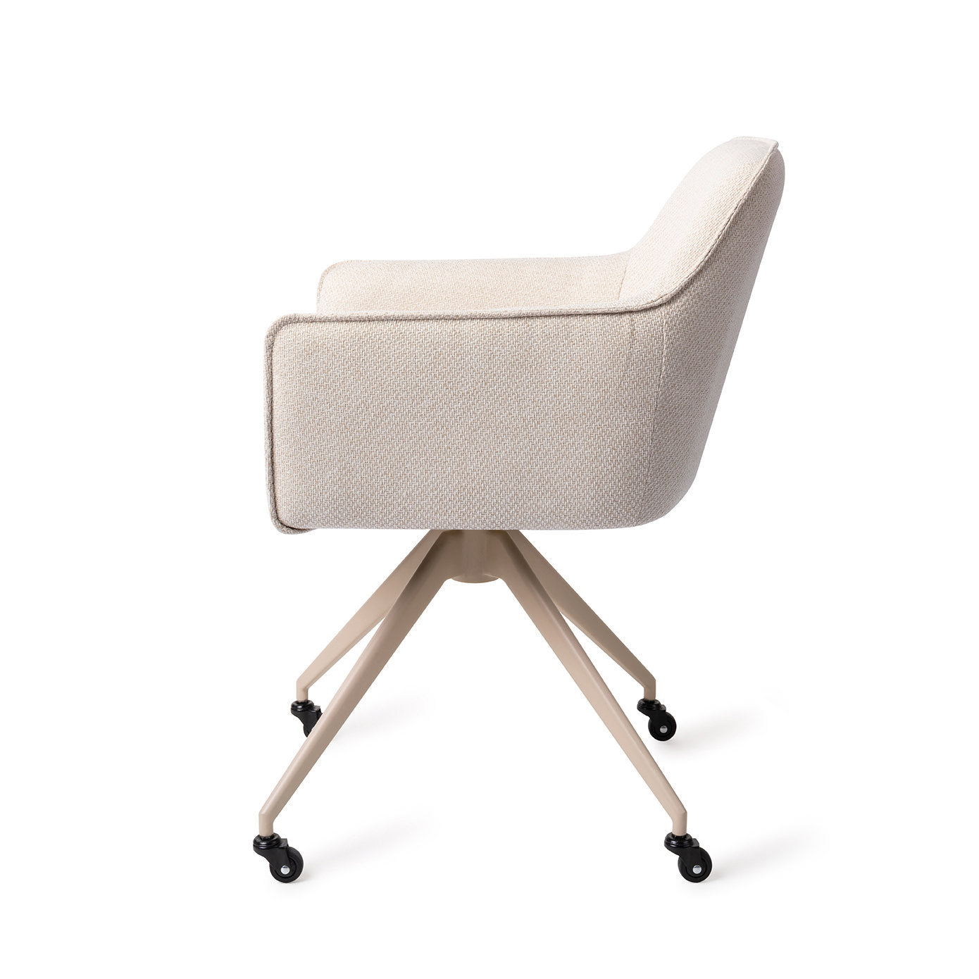 Jesper Home Hofu Enoki Eetkamerstoel - Glide Beige - KwaliteitWonen.nl