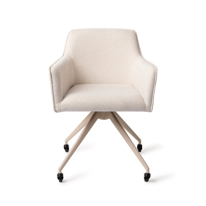 Jesper Home Hofu Enoki Eetkamerstoel - Glide Beige - KwaliteitWonen.nl