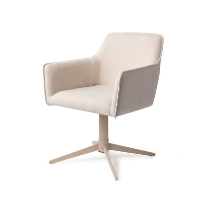 Jesper Home Hofu Enoki Eetkamerstoel - Quad Beige - KwaliteitWonen.nl