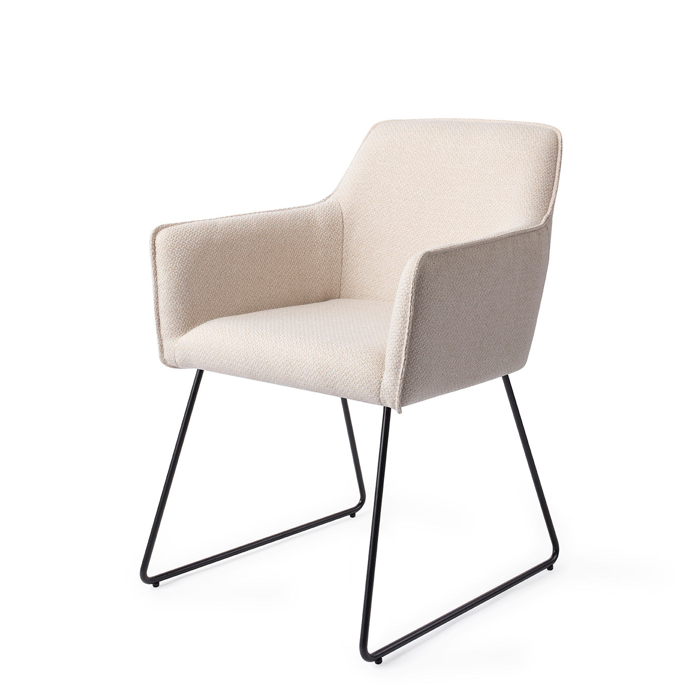 Jesper Home Hofu Enoki Eetkamerstoel - Slide Black - KwaliteitWonen.nl