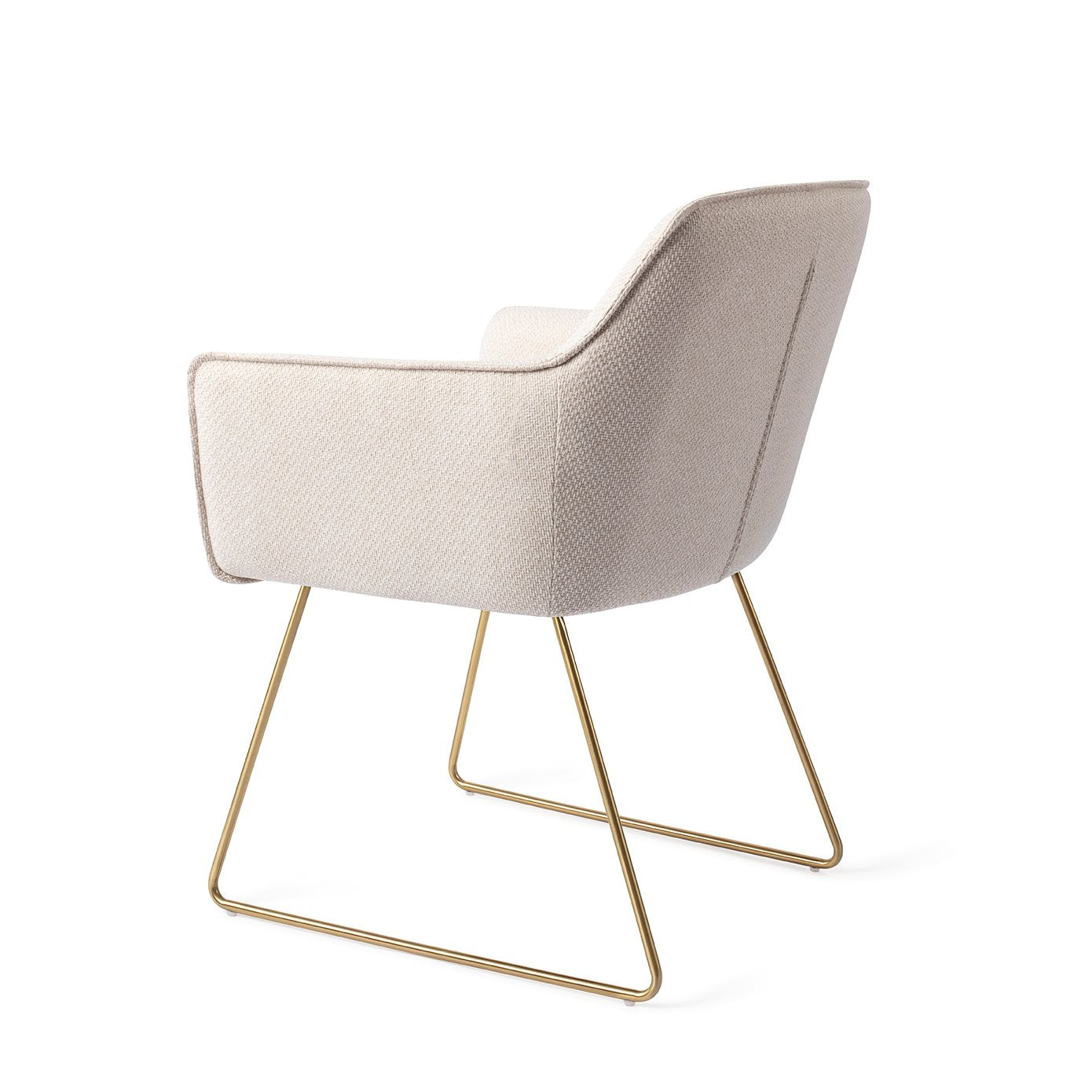 Jesper Home Hofu Enoki Eetkamerstoel - Slide Gold - KwaliteitWonen.nl
