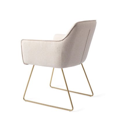Jesper Home Hofu Enoki Eetkamerstoel - Slide Gold - KwaliteitWonen.nl