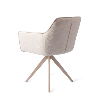 Jesper Home Hofu Enoki Eetkamerstoel - Turn Beige - KwaliteitWonen.nl
