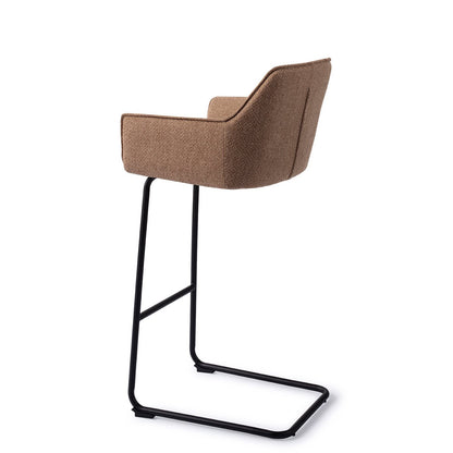 Jesper Home Hofu French Toast Barkruk - Arch Black (H) - KwaliteitWonen.nl