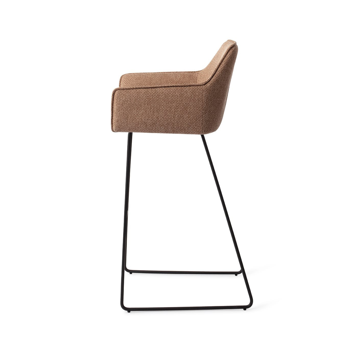 Jesper Home Hofu French Toast Barkruk - Slide Black (H) - KwaliteitWonen.nl