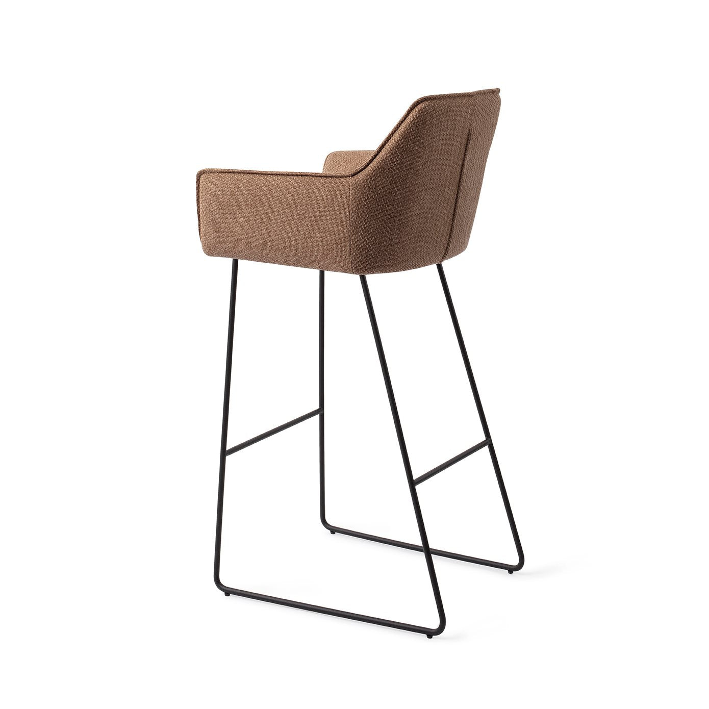 Jesper Home Hofu French Toast Barkruk - Slide Black (H) - KwaliteitWonen.nl