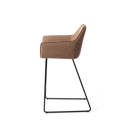 Jesper Home Hofu French Toast Barkruk - Slide Black (L) - KwaliteitWonen.nl