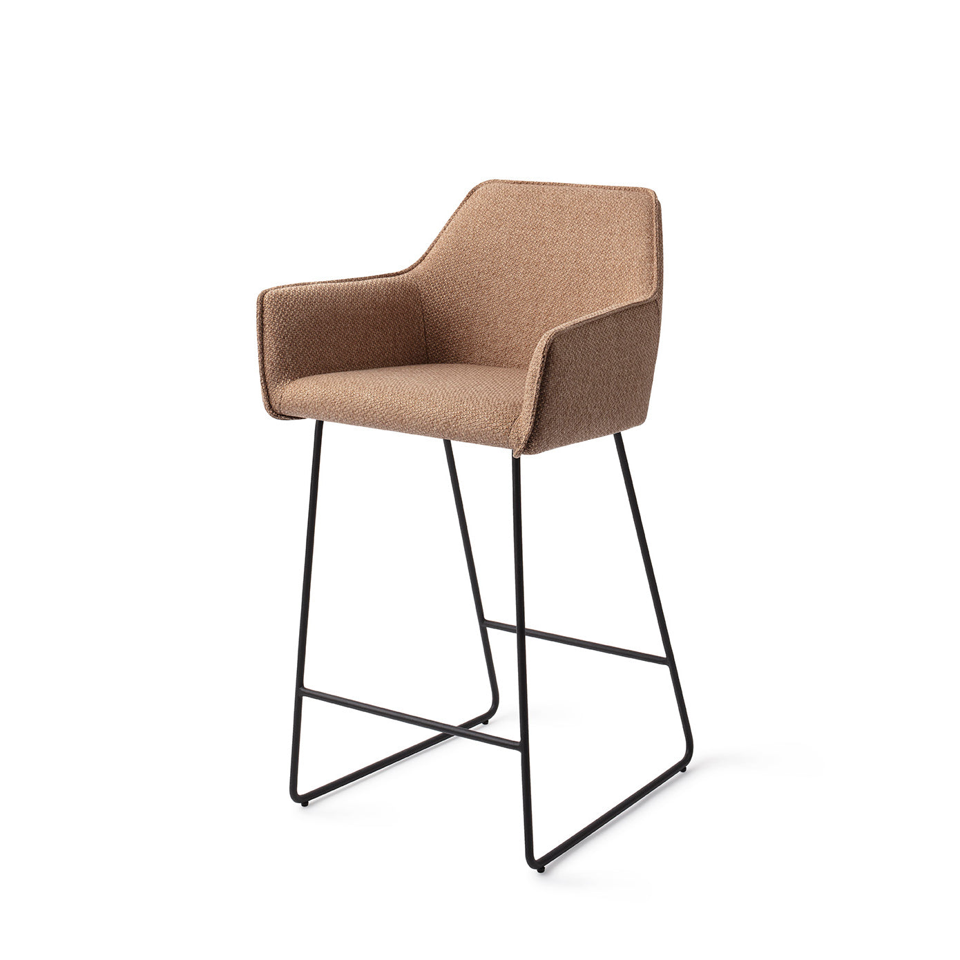 Jesper Home Hofu French Toast Barkruk - Slide Black (L) - KwaliteitWonen.nl
