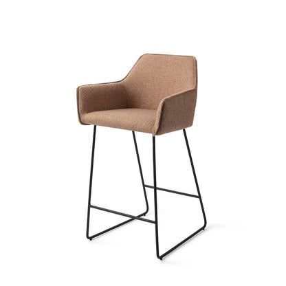Jesper Home Hofu French Toast Barkruk - Slide Black (L) - KwaliteitWonen.nl