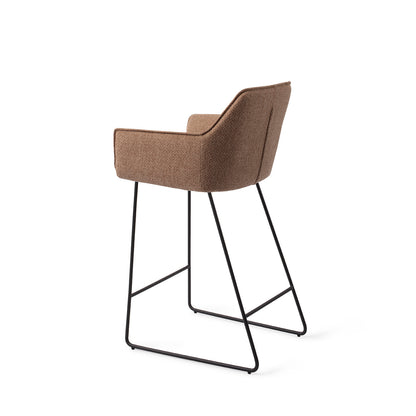 Jesper Home Hofu French Toast Barkruk - Slide Black (L) - KwaliteitWonen.nl