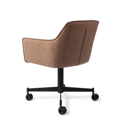 Jesper Home Hofu French Toast Eetkamerstoel - Caster Black - KwaliteitWonen.nl