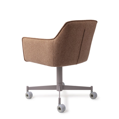Jesper Home Hofu French Toast Eetkamerstoel - Caster Grey - KwaliteitWonen.nl