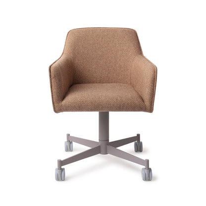Jesper Home Hofu French Toast Eetkamerstoel - Caster Grey - KwaliteitWonen.nl
