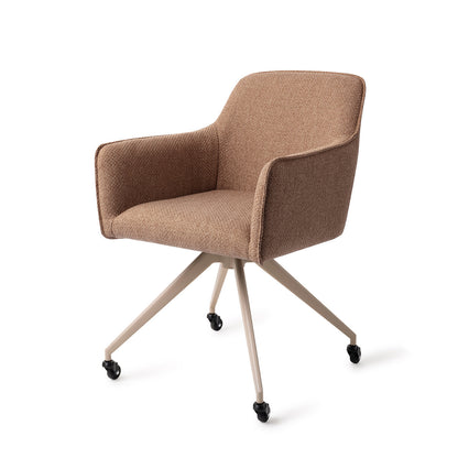 Jesper Home Hofu French Toast Eetkamerstoel - Glide Beige - KwaliteitWonen.nl