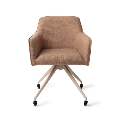 Jesper Home Hofu French Toast Eetkamerstoel - Glide Beige - KwaliteitWonen.nl