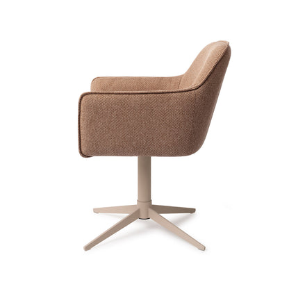 Jesper Home Hofu French Toast Eetkamerstoel - Quad Beige - KwaliteitWonen.nl