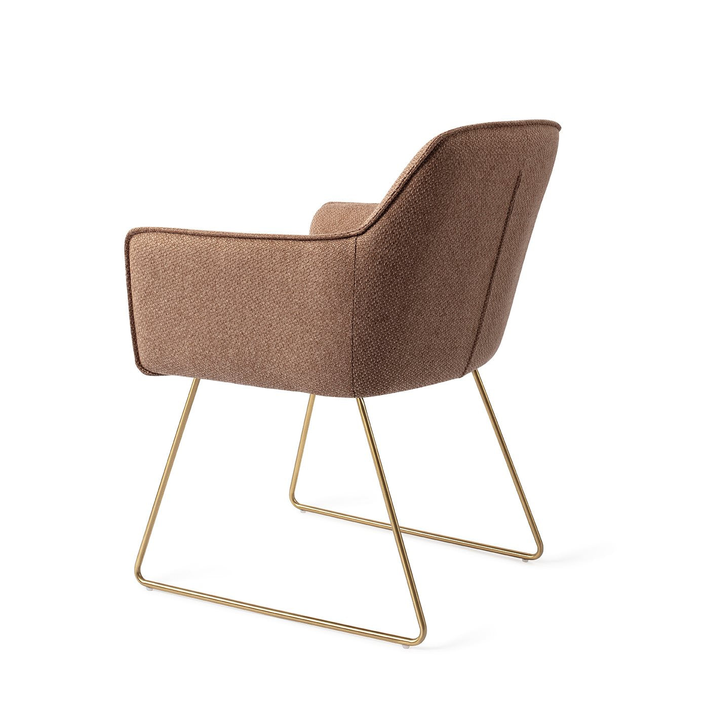 Jesper Home Hofu French Toast Eetkamerstoel - Slide Gold - KwaliteitWonen.nl