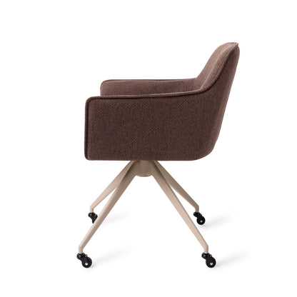 Jesper Home Hofu Potters Clay Eetkamerstoel - Glide Beige - KwaliteitWonen.nl
