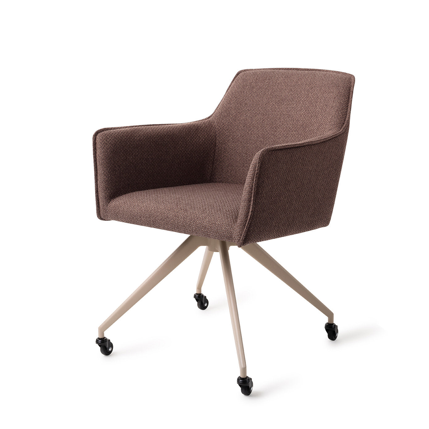 Jesper Home Hofu Potters Clay Eetkamerstoel - Glide Beige - KwaliteitWonen.nl