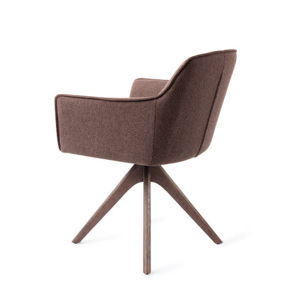 Jesper Home Hofu Potters Clay Eetkamerstoel - Revolve Oak Walnut - KwaliteitWonen.nl