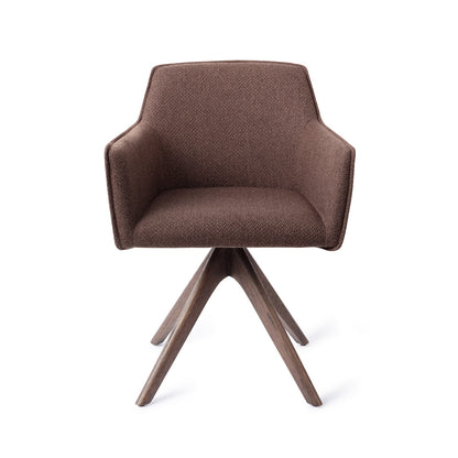 Jesper Home Hofu Potters Clay Eetkamerstoel - Revolve Oak Walnut - KwaliteitWonen.nl