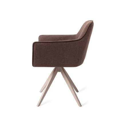 Jesper Home Hofu Potters Clay Eetkamerstoel - Turn Beige - KwaliteitWonen.nl