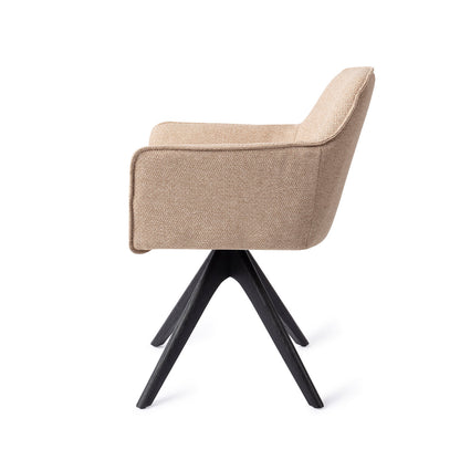 Jesper Home Hofu Wild Walnut Eetkamerstoel - Revolve Oak Black - KwaliteitWonen.nl