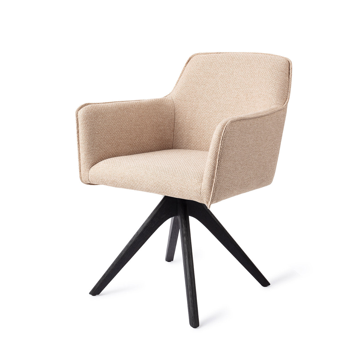 Jesper Home Hofu Wild Walnut Eetkamerstoel - Revolve Oak Black - KwaliteitWonen.nl