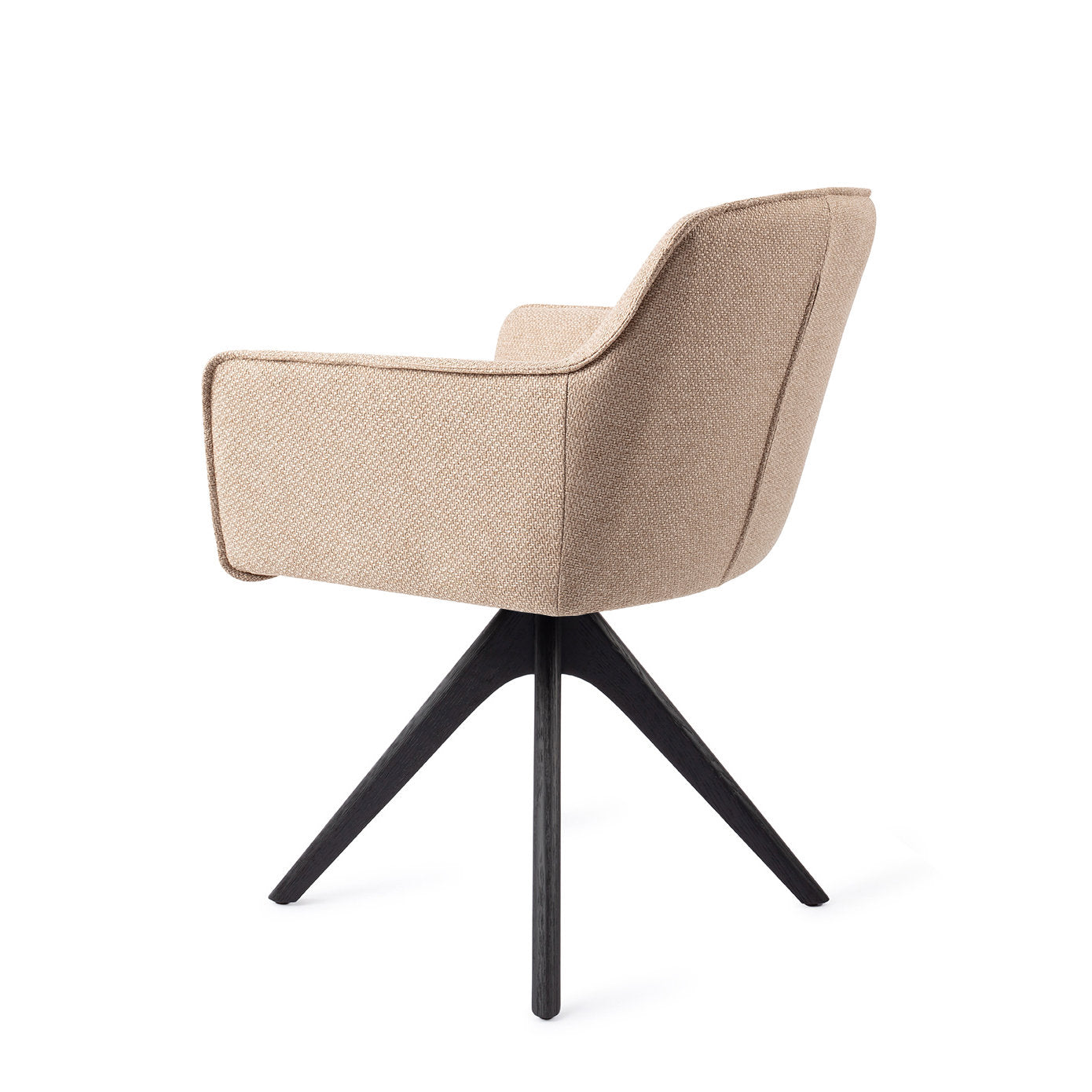Jesper Home Hofu Wild Walnut Eetkamerstoel - Revolve Oak Black - KwaliteitWonen.nl