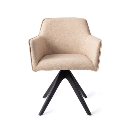 Jesper Home Hofu Wild Walnut Eetkamerstoel - Revolve Oak Black - KwaliteitWonen.nl