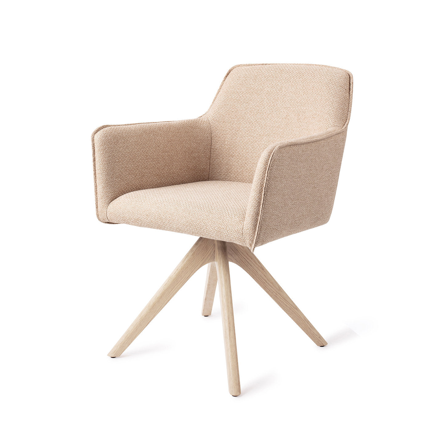 Jesper Home Hofu Wild Walnut Eetkamerstoel - Revolve Oak Bleach - KwaliteitWonen.nl
