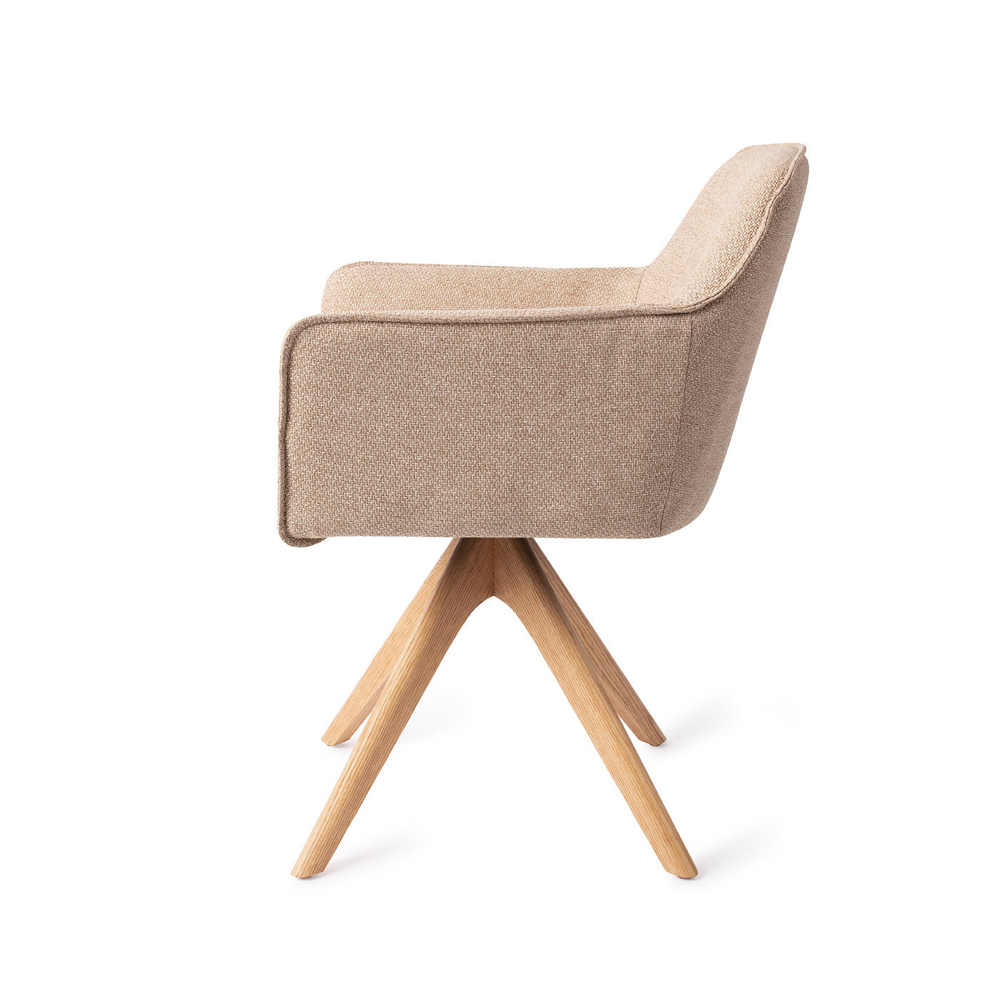 Jesper Home Hofu Wild Walnut Eetkamerstoel - Revolve Oak Natural - KwaliteitWonen.nl