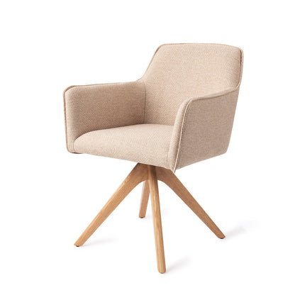 Jesper Home Hofu Wild Walnut Eetkamerstoel - Revolve Oak Natural - KwaliteitWonen.nl
