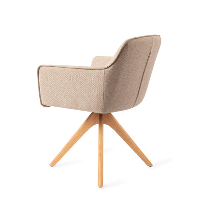 Jesper Home Hofu Wild Walnut Eetkamerstoel - Revolve Oak Natural - KwaliteitWonen.nl