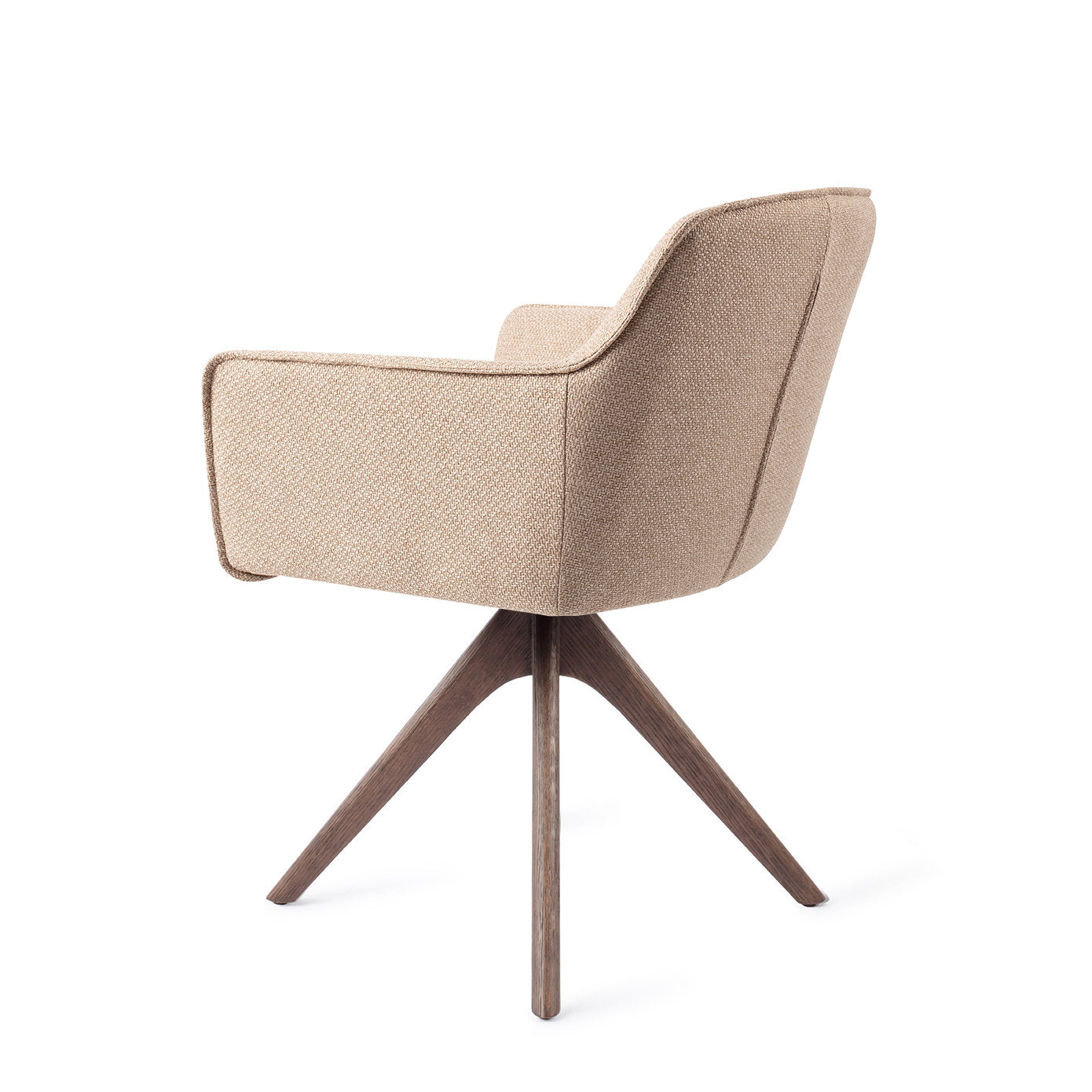 Jesper Home Hofu Wild Walnut Eetkamerstoel - Revolve Oak Walnut - KwaliteitWonen.nl