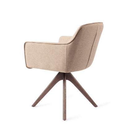 Jesper Home Hofu Wild Walnut Eetkamerstoel - Revolve Oak Walnut - KwaliteitWonen.nl