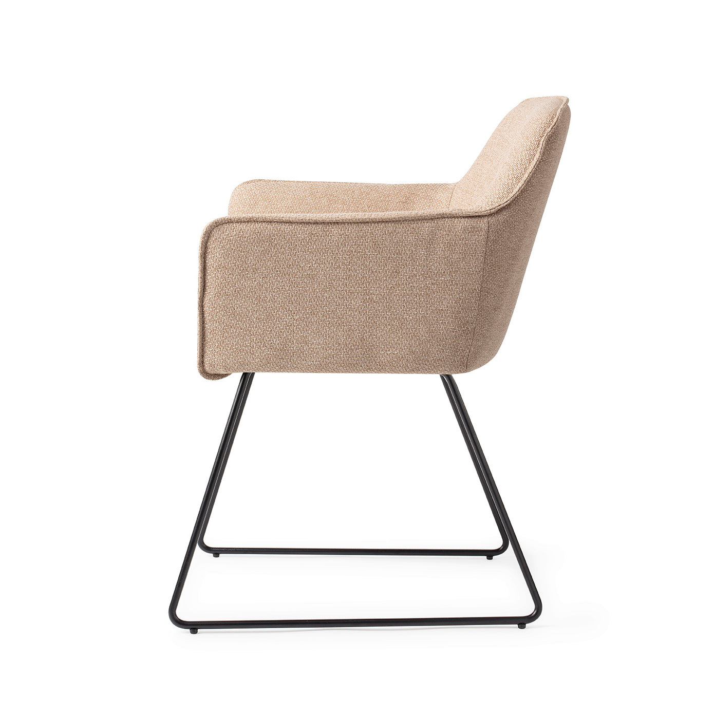 Jesper Home Hofu Wild Walnut Eetkamerstoel - Slide Black - KwaliteitWonen.nl