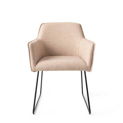 Jesper Home Hofu Wild Walnut Eetkamerstoel - Slide Black - KwaliteitWonen.nl